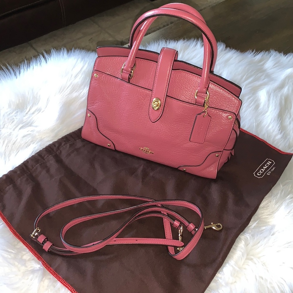 Coach Mercer Mini 24 Satchel Rouge